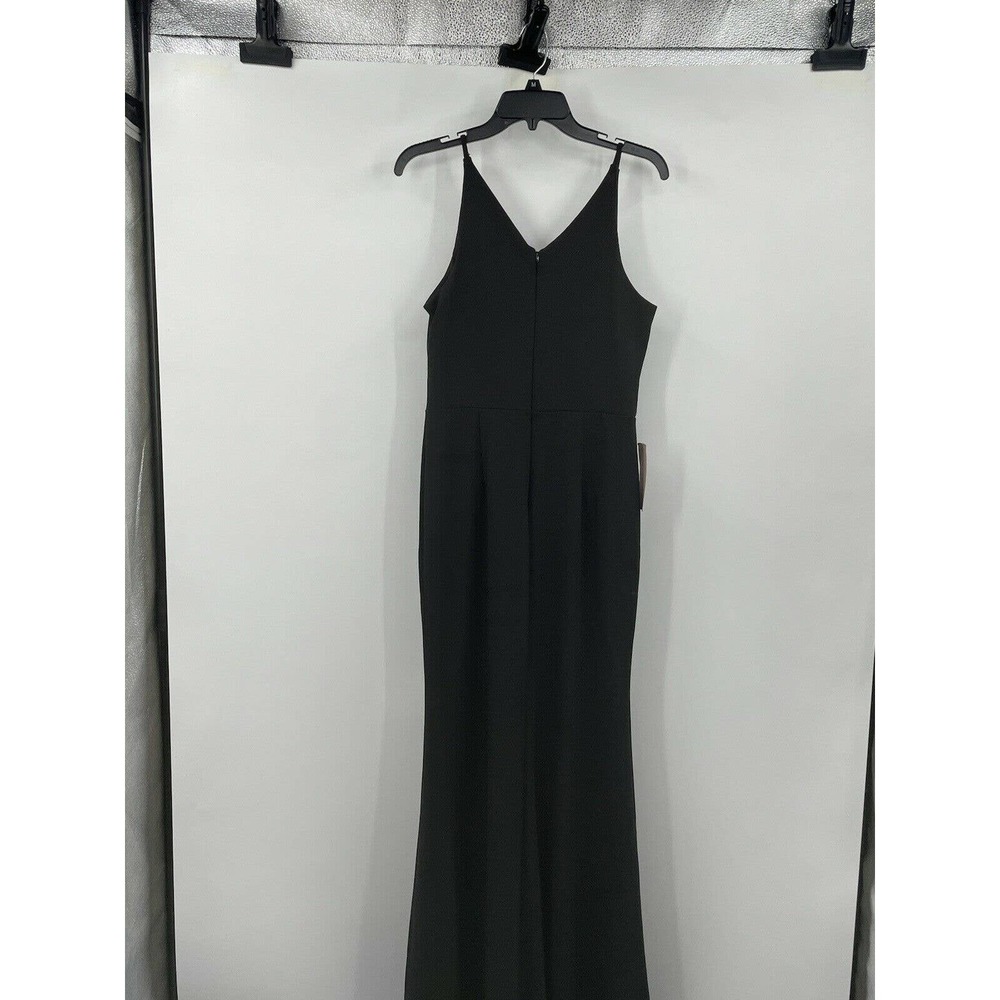 BHLDN Jones Size 10 Black Crepe V-neck Sleeveless Dress NWT - Picture 8 of 10